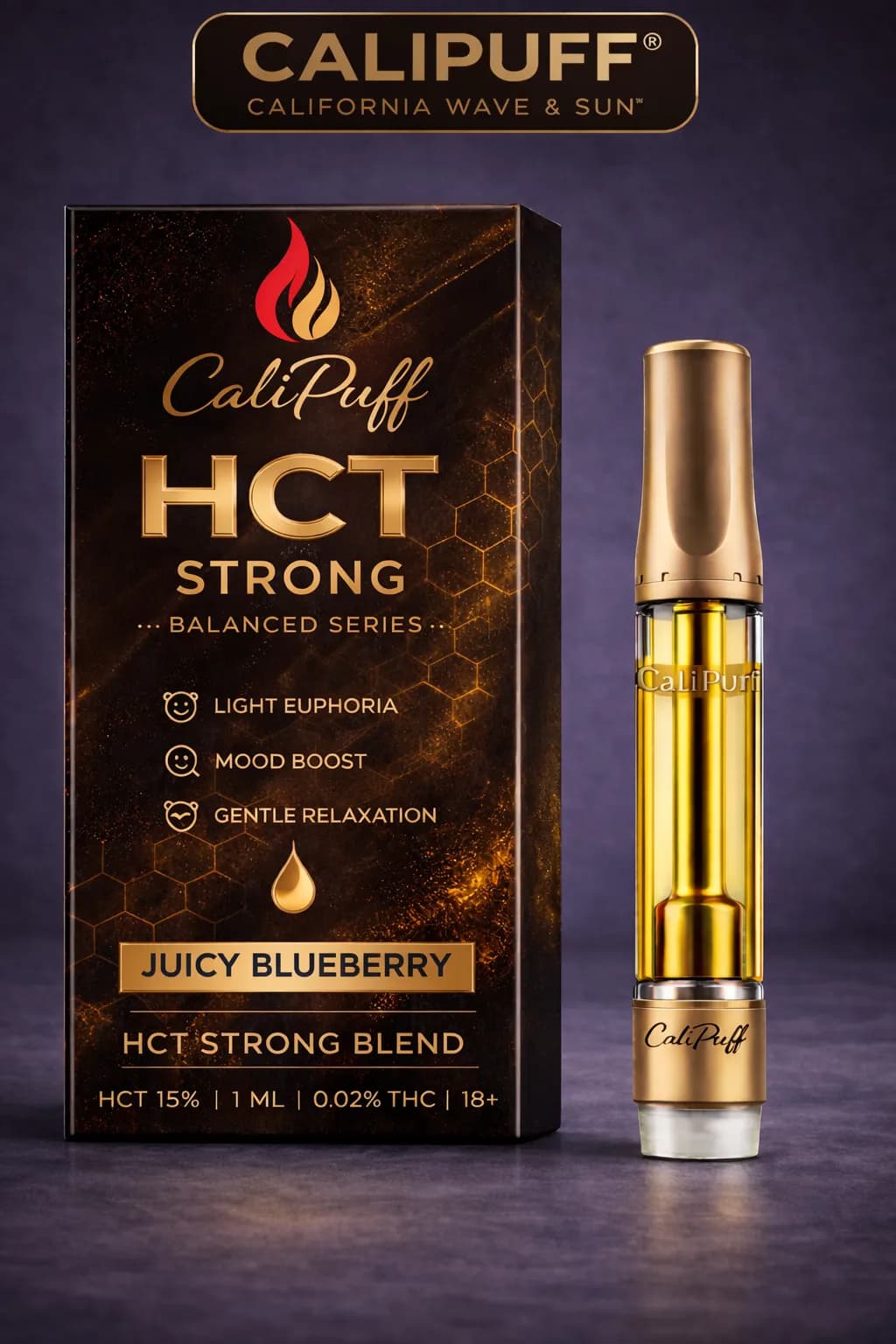 Картридж CALIPUFF HCT STRONG – JUICY BLUEBERRY - фото 1