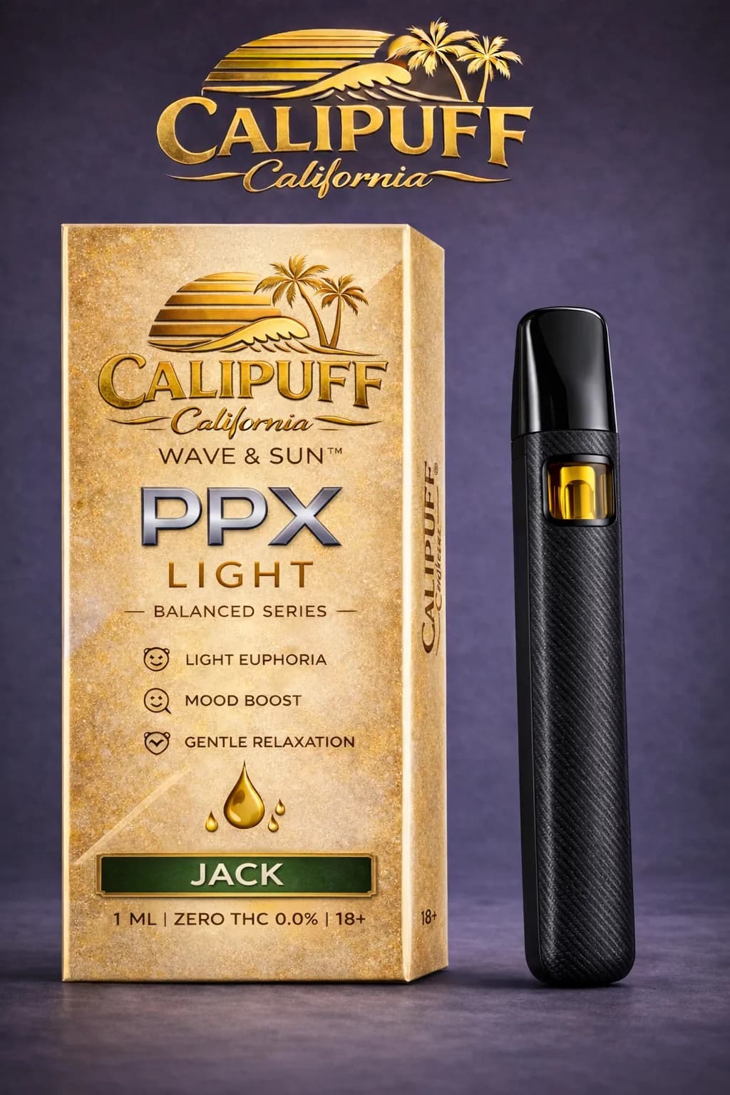 CALIPUFF SATIVA PPX LIGHT — PPX 95% & Live Resin 5% JACK