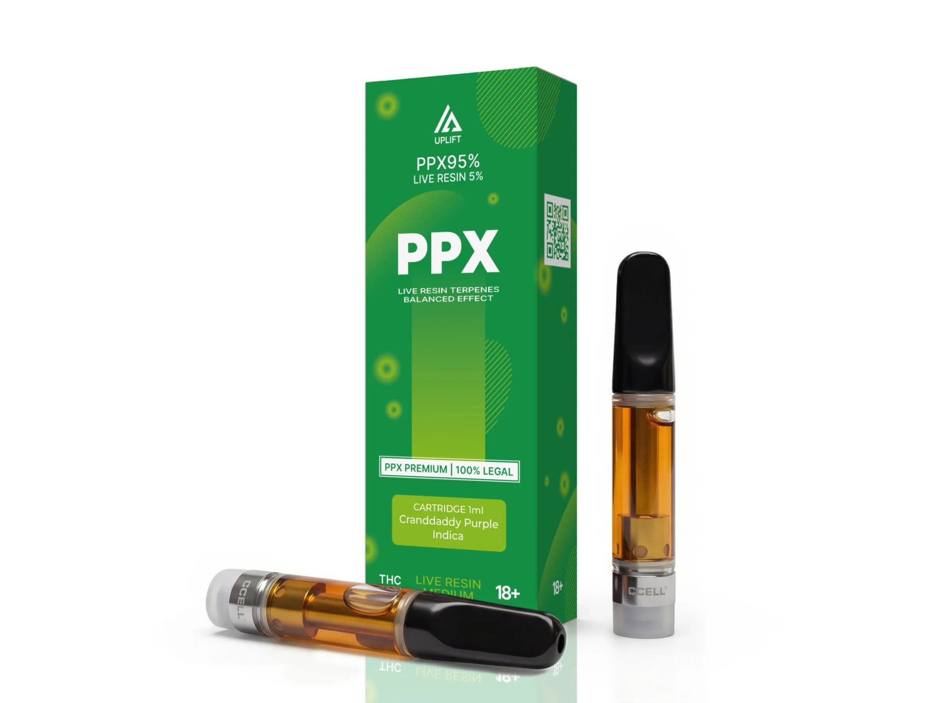 Картридж CALIPUFF INDICA PPX LIGHT — PPX 95% & Live Resin 5% Granddaddy Purple indica
