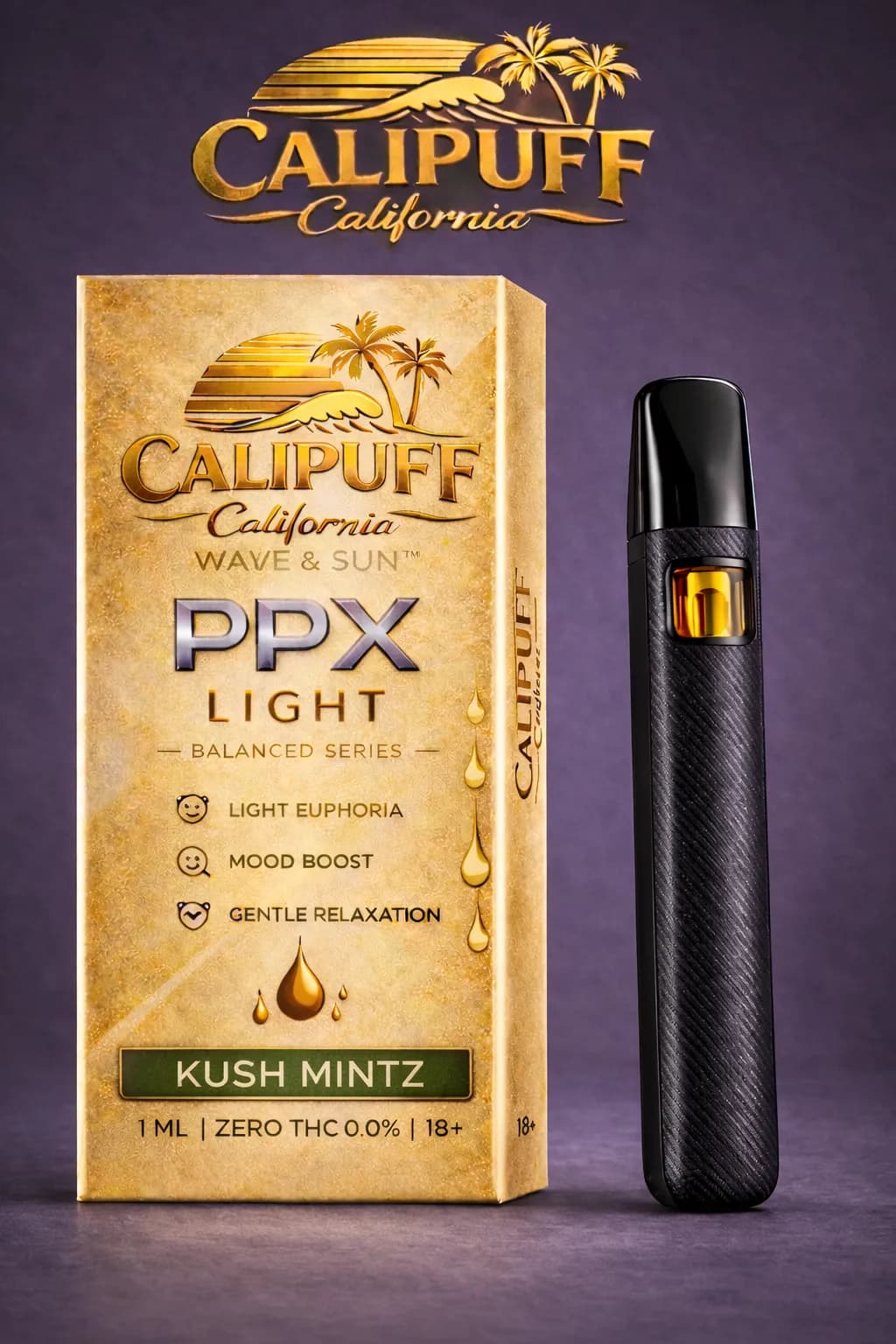 CALIPUFF INDICA PPX LIGHT — PPX 95% & Live Resin 5% KUSH MINTZ