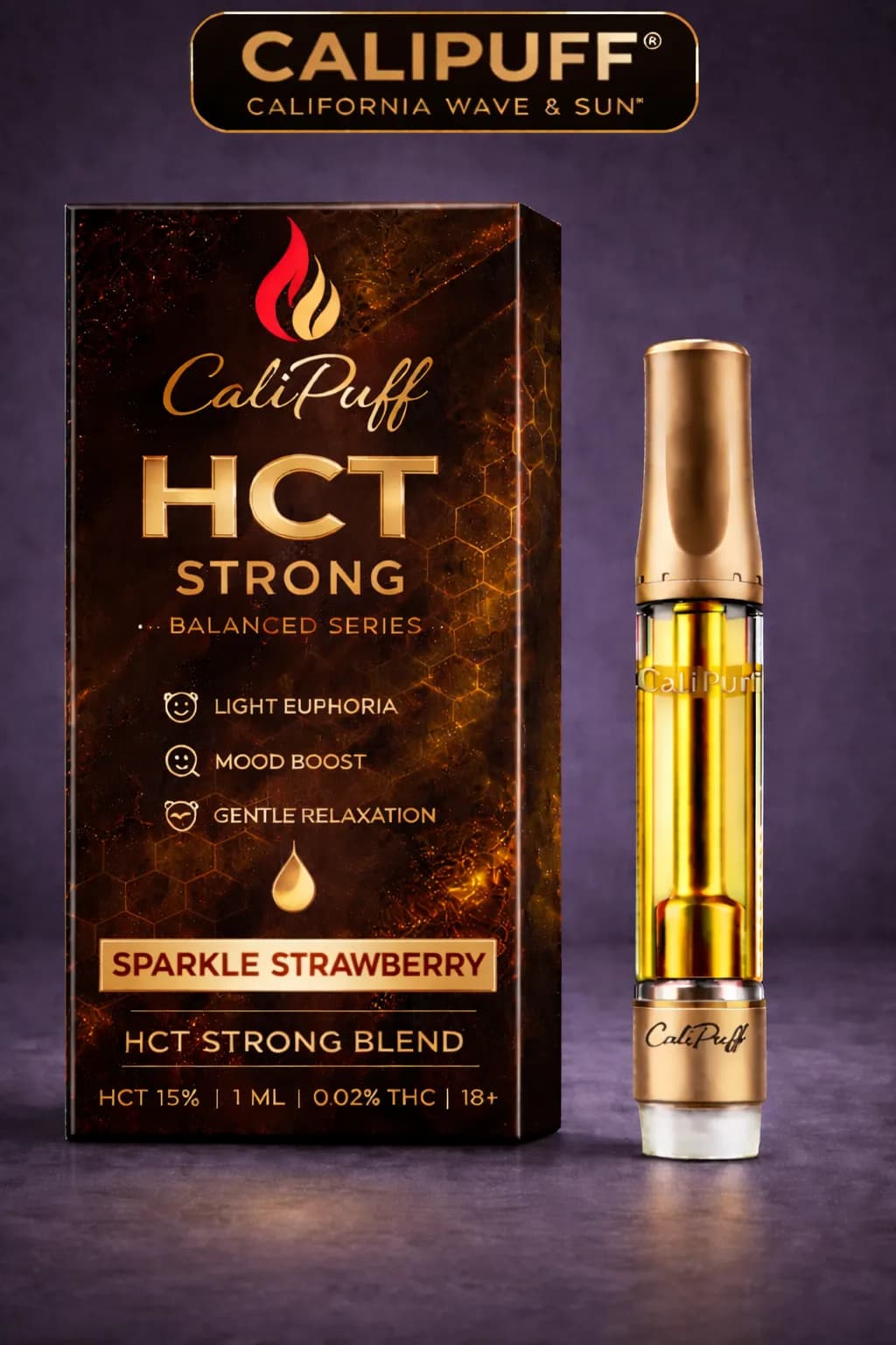 Картридж CALIPUFF HCT STRONG – SPARKLE STRAWBERRY - фото 1