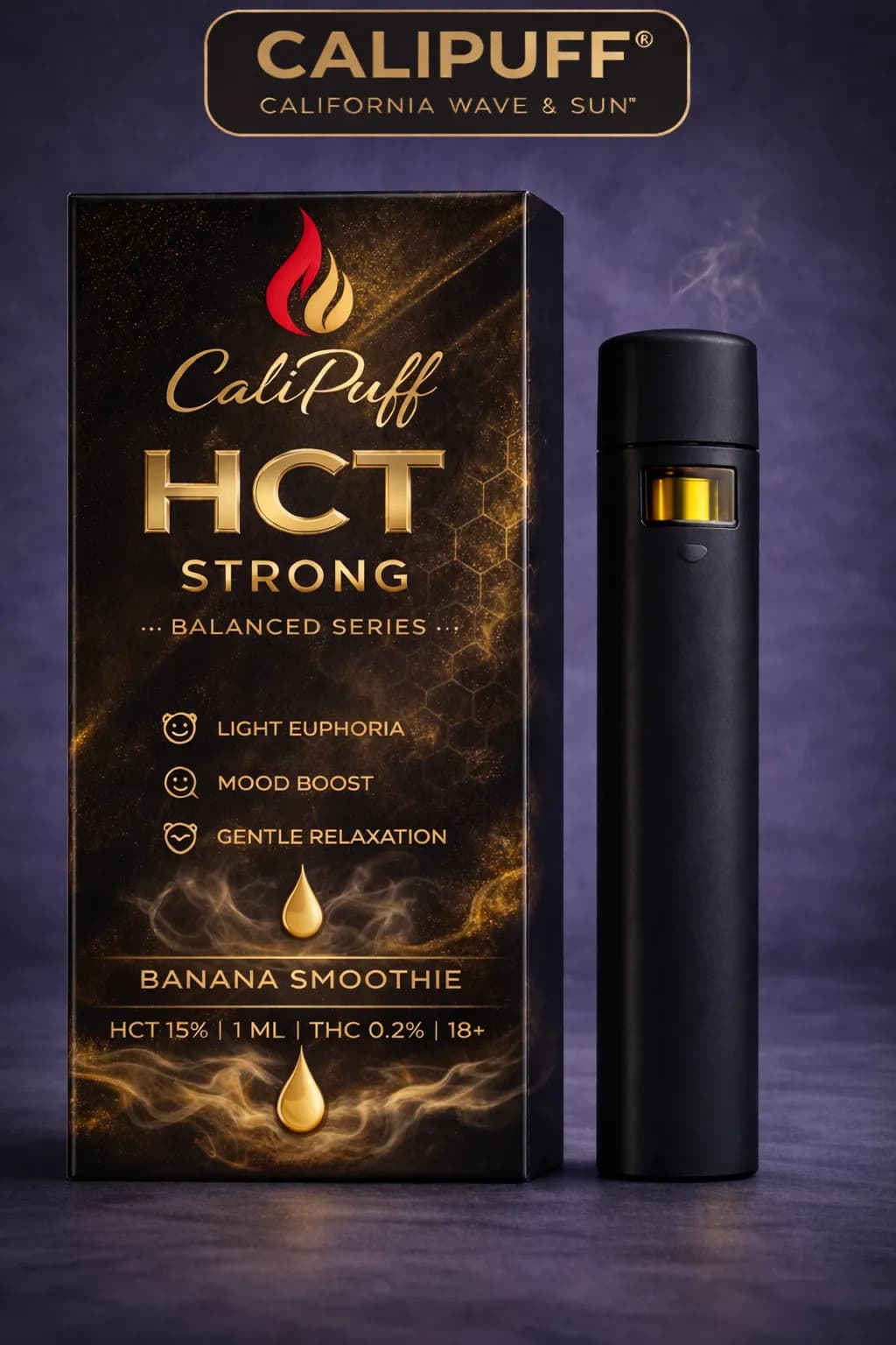 CALIPUFF HCT STRONG – BANANA SMOOTHIE (1 ml)